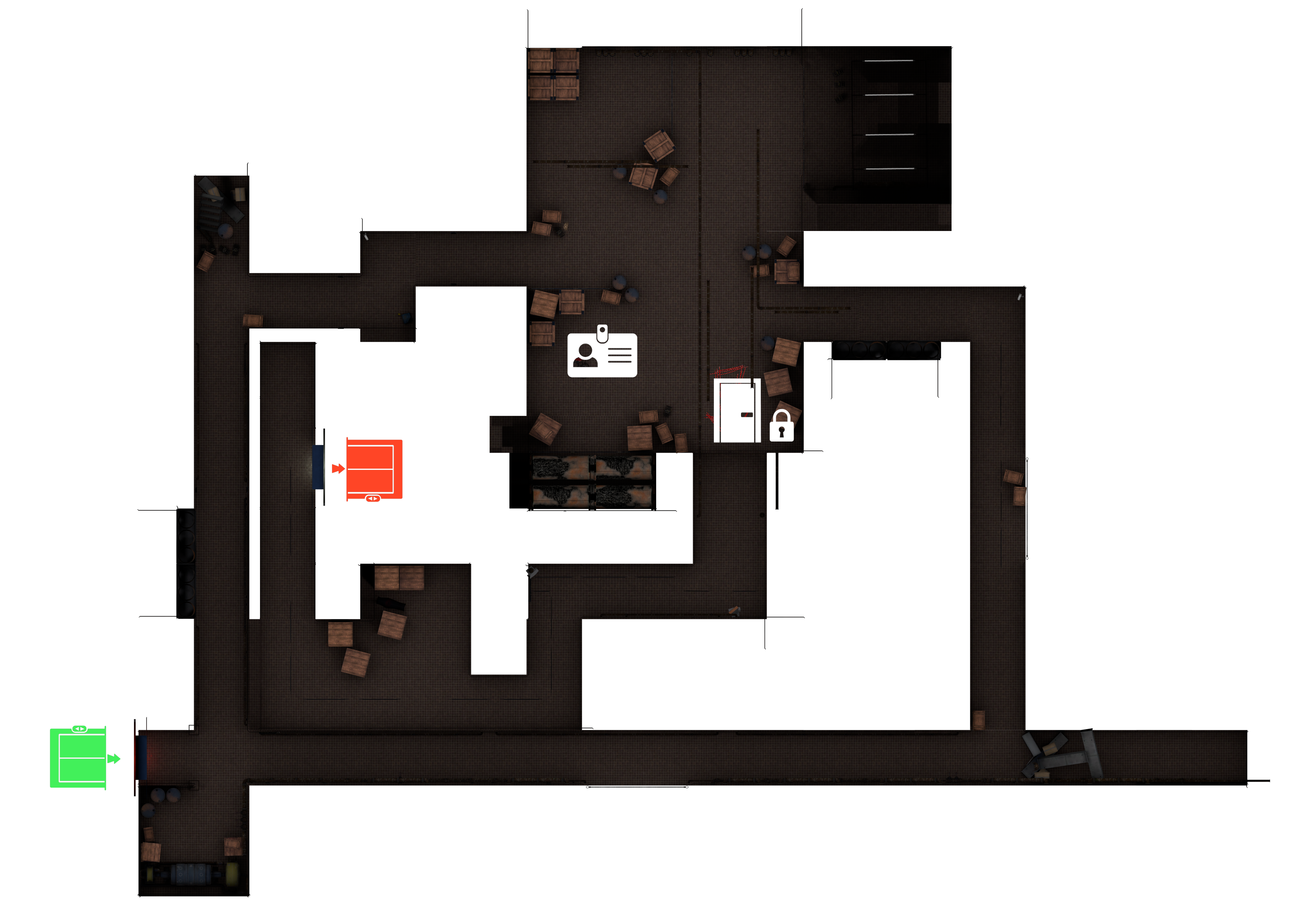 Darkensum · Underground floor prototype layout